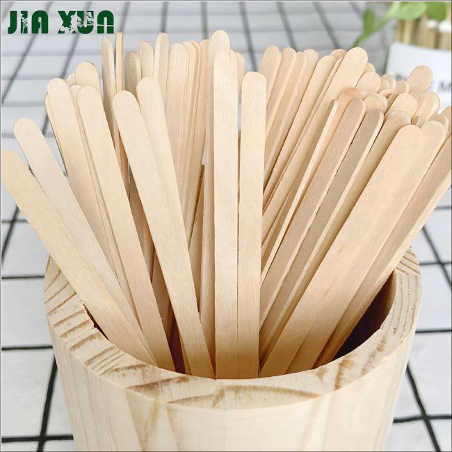 Disposable wooden coffee stick