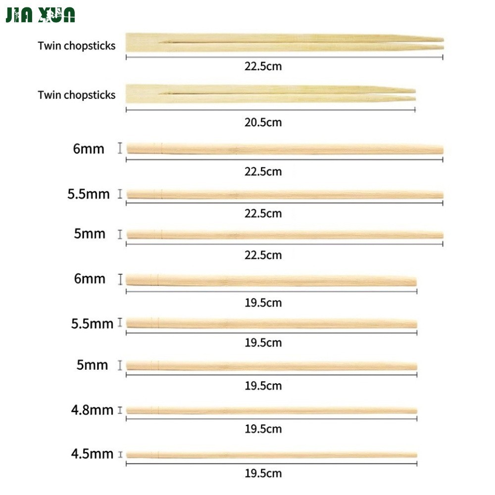 individually wrapped chopsticks size